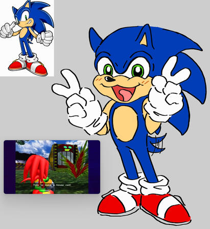 1st Sonic Drawing 1st Sonic Drawing